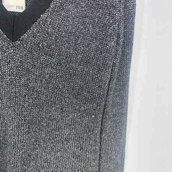 Philosophy Black White Silver Sweater Medium $78 - Picture 4 of 7